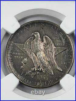 1934 P Texas Commemorative Silver Half Dollar NGC AU58 (NGC Pop 58) Patina Toned 1934 P Texas Commemorative Silver Half Dollar NGC AU58 (NGC Pop 58) Patina Toned