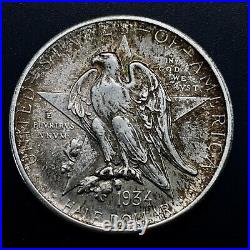 1934 State Of Texas Silver Half Dollar BU UNCIRCULATED MS Originally Toned