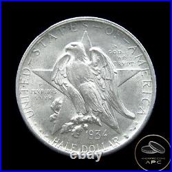 1934 Texas Commemorative 90% Silver Half Dollar Choice BU++