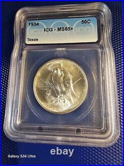 1934 Texas Commemorative Half Dollar MS65+