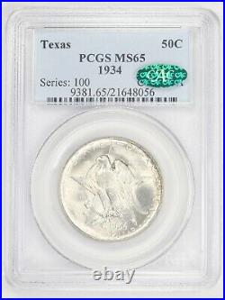 1934 Texas Commemorative Half Dollar PCGS MS 65 (CAC) JO/1450