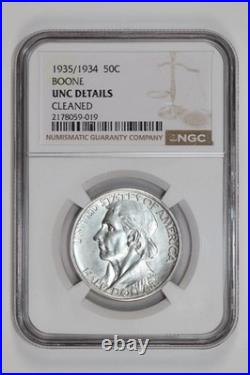1935/34 Boone Commmemorative Half Dollar Ngc Unc Details
