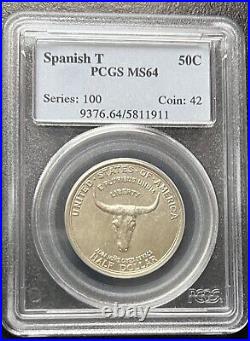 1935 50C Old Spanish Trail Commemorative Silver Half Dollar PCGS MS64