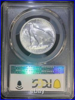 1935 50c Connecticut Commemorative Silver Half Dollar PCGS MS64 Lustrous Coin