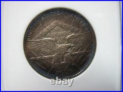 1935 ARKANSAS Commemorative Half Dollar Coin SILVER 50 Cents NGC MS 64 TONED