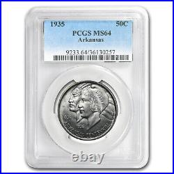 1935 Arkansas Centennial Commemorative Half Dollar MS-64 PCGS