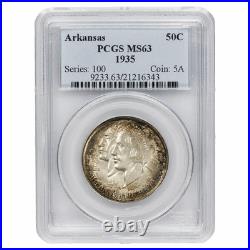 1935 Arkansas Commemorative Half Dollar 50C PCGS MS 63