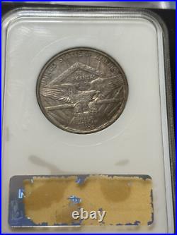 1935 Arkansas Commemorative Half Dollar In A Very Old NGC Fatty Holder, MS65