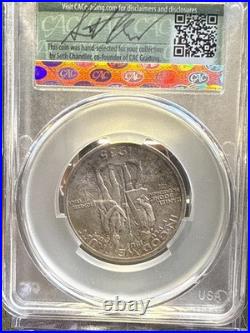 1935 Boone Half Dollar. Commemorative. In CAC Holder. MS 66