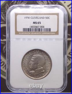 1935 Commemorative CLEVELAND Half Dollar 50c NGC MS65 #008 Unc BU ECC&C, Inc