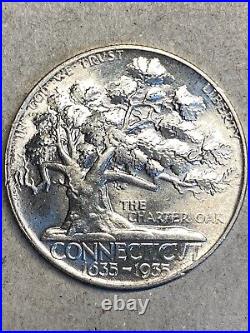 1935 Connecticut Commemorative Silver Half Dollar Gem BU