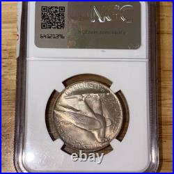 1935 Connecticut Silver Commemorative Half Dollar NGC MS65 Gem Toned