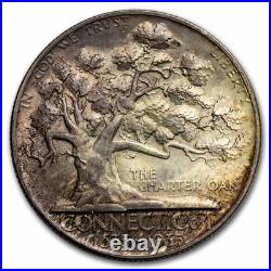 1935 Connecticut Tercentenary Half Dollar BU (Toned)