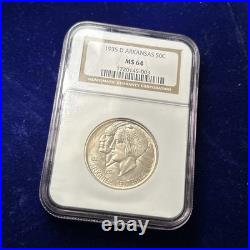 1935 D Arkansas commemorative Half Dollar NGC MS 64 QA1057