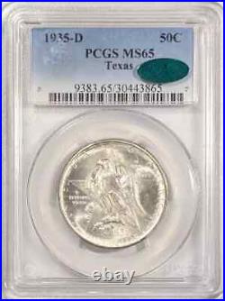 1935 D Texas Commemorative Half Dollar PCGS MS-65 CAC