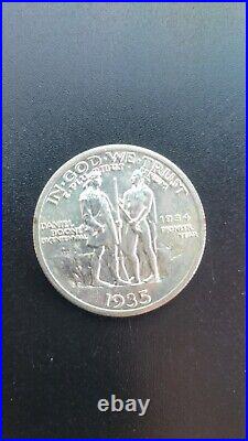 1935 Daniel Boone Comm Silver Half Dollar AMAZING CONDITION! Free Shipping