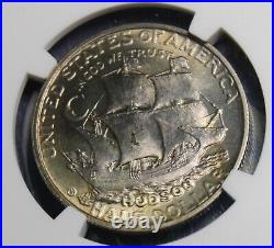 1935 Hudson Silver Commemorative Half Dollar Ngc Cac Ms65 Collector Coin