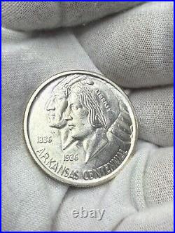 1935 P Arkansas Silver Commemorative Half Dollar, Blazing White Gem I110