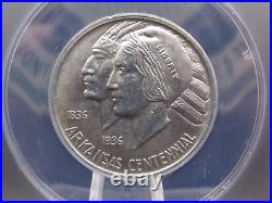 1935 P Commemorative ARKANSAS Silver Half Dollar 50c ANACS MS63 #009 BU ECC&C