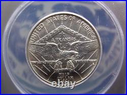 1935 P Commemorative ARKANSAS Silver Half Dollar 50c ANACS MS63 #009 BU ECC&C
