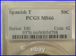 1935 PCGS MS66 Silver SPANISH TRAIL Commemorative Half Dollar 50c $1,350++