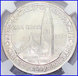 1935-S 50C NGC MS65 San Diego Commemorative Silver Half Dollar 226006