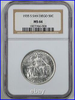 1935-S 50C San Diego Commemorative Half Dollar MS66 NGC 1827766-008