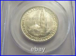 1935 S US Mint silver half dollar, San Diego, PCGS MS65