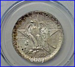 1935 TEXAS Independence Commemorative Half Dollar PCGS MS64 OLD GREEN Holder