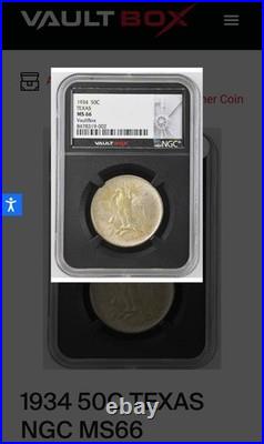 1935 Texas Commemorative Half Dollar MS66 Vault Box Black Core. FREE SHIPPING 1935 Texas Commemorative Half Dollar MS66 Vault Box Black Core. FREE SHIPPING