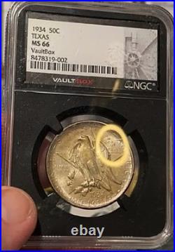 1935 Texas Commemorative Half Dollar MS66 Vault Box Black Core. FREE SHIPPING 1935 Texas Commemorative Half Dollar MS66 Vault Box Black Core. FREE SHIPPING