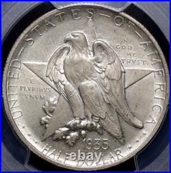 1935 Texas Commemorative Half Dollar Pcgs Ms 64 Creamy, Lightly Greying Silver