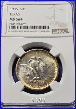 1935 Texas Silver Commemorative Half Dollar MS66+ Stunning Coin