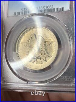 1935 Texas Silver Commemorative Half Dollar Pcgs Ms66