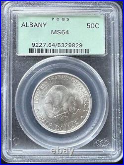 1936 50C Albany NY Charter Anniversary Commemorative Half Dollar PCGS MS64