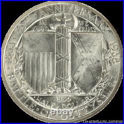 1936 50C Gettysburg Half Dollar Commemorative NGC MS 66 WW825