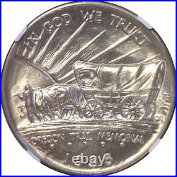 1936 50C Oregon Trail Commemorative Half Dollar NGC MS-66