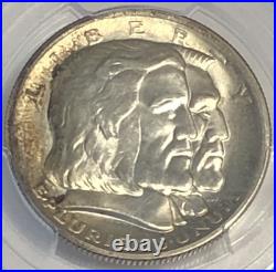1936 50C PCGS MS65-LONG ISLAND? Toning? / LUSTEROUR / LOW MINTAGE 81,826