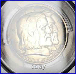 1936 50C PCGS MS65-LONG ISLAND? Toning? / LUSTEROUR / LOW MINTAGE 81,826