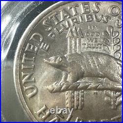 1936 50C Wisconsin Commemorative Half Dollar PCGS MS66 CAC POLYCHROMATIC GEM BU+