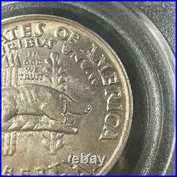 1936 50C Wisconsin Commemorative Half Dollar PCGS MS66 CAC POLYCHROMATIC GEM BU+