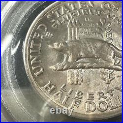 1936 50C Wisconsin Commemorative Half Dollar PCGS MS66 CAC POLYCHROMATIC GEM BU+