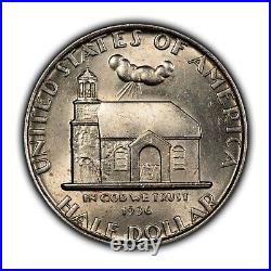 1936 50c Delaware Tercentenary Commemorative Silver Half Dollar Luster C1175