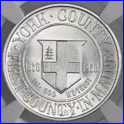 1936 50c York County Half Dollar Silver Commemorative Ngc Ms66 #8445235-047