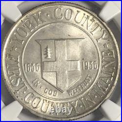 1936 50c York Ngc Ms66 Beautiful Bold York, Slight Toning, Strong Details