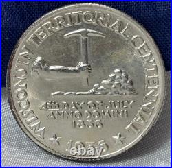 1936 90% Silver WISCONSIN Half Dollar Commemorative