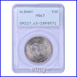 1936 Albany Commemorative Silver Half Dollar PCGS MS63 Old Green Holder