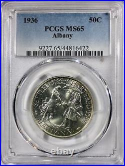 1936 Albany Silver Commemorative Half Dollar PCGS MS-65 Mint State 65