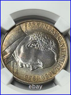1936 Arkansas Centennial Silver Half Dollar-Robinson NGC MS65 Nicely Toned 1936 Arkansas Centennial Silver Half Dollar-Robinson NGC MS65 Nicely Toned