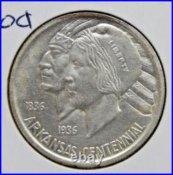 1936 Arkansas Commemorative Silver Half Dollar 50c Free USA Shipping 1936 Arkansas Commemorative Silver Half Dollar 50c Free USA Shipping